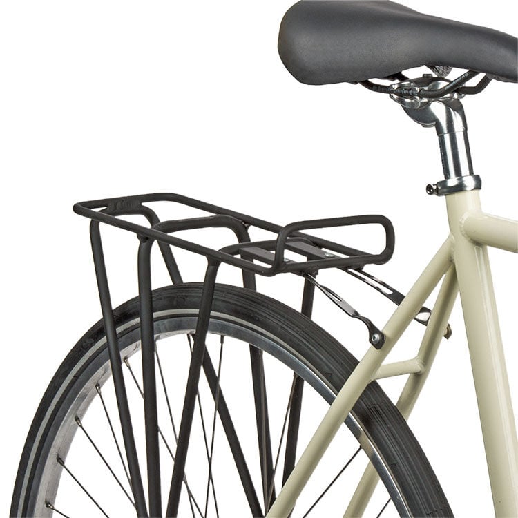 Bike rack outlet behind seat